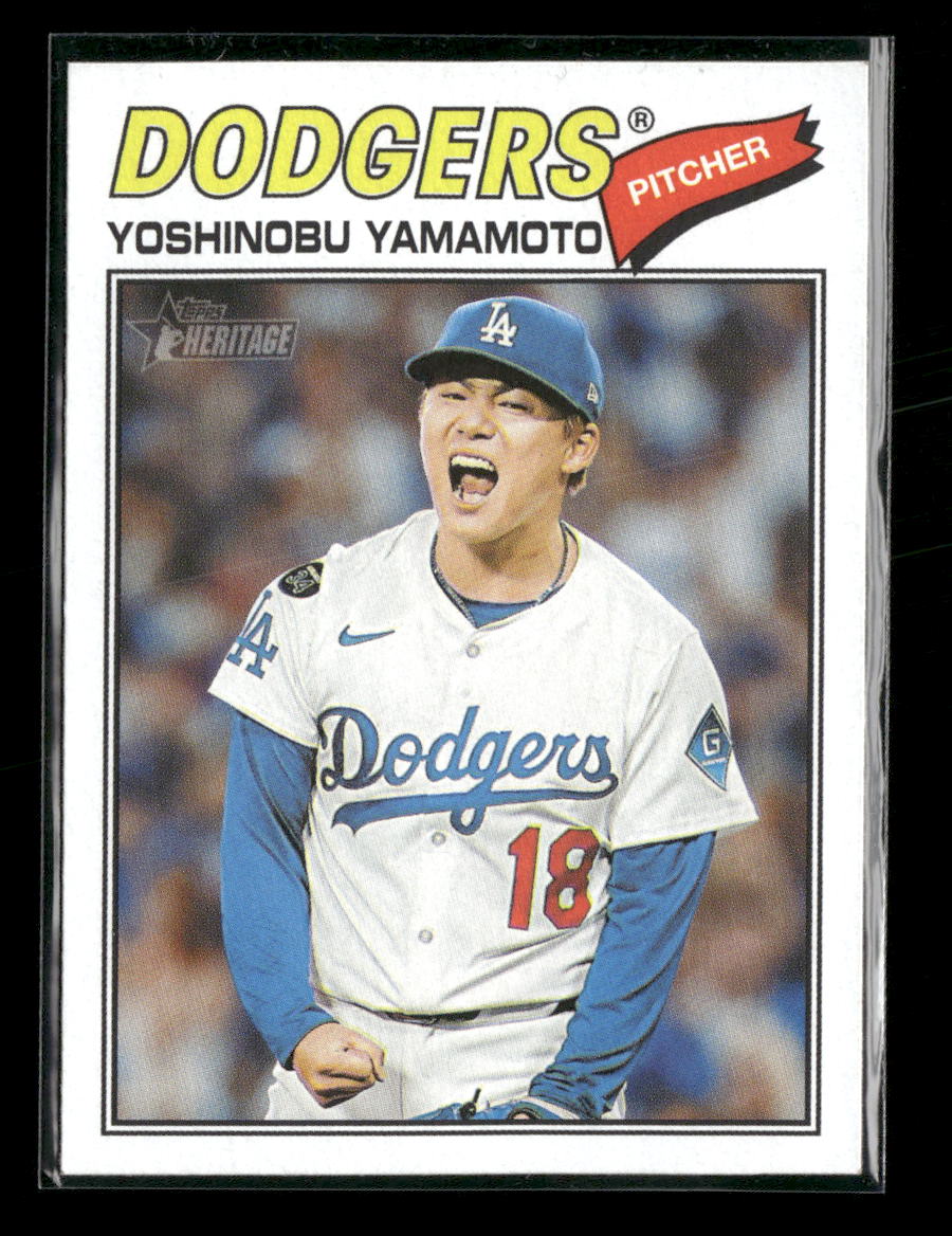 2026 Topps Heritage Image Variation Yoshinobu Yamamoto #371