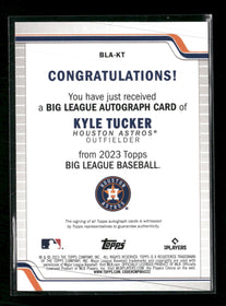 2023 Topps Big League Gold Foil Kyle Tucker #/50 Auto #BLA-KT