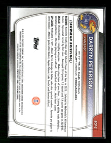 2025-26 Bowman Chrome Prospects Reptilian Refractor Darryn Peterson #BCP-2