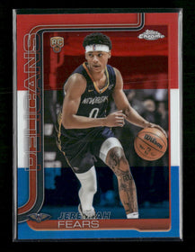 2025-26 Topps Chrome Red White and Blue Refractor Jeremiah Fears Rookie #257