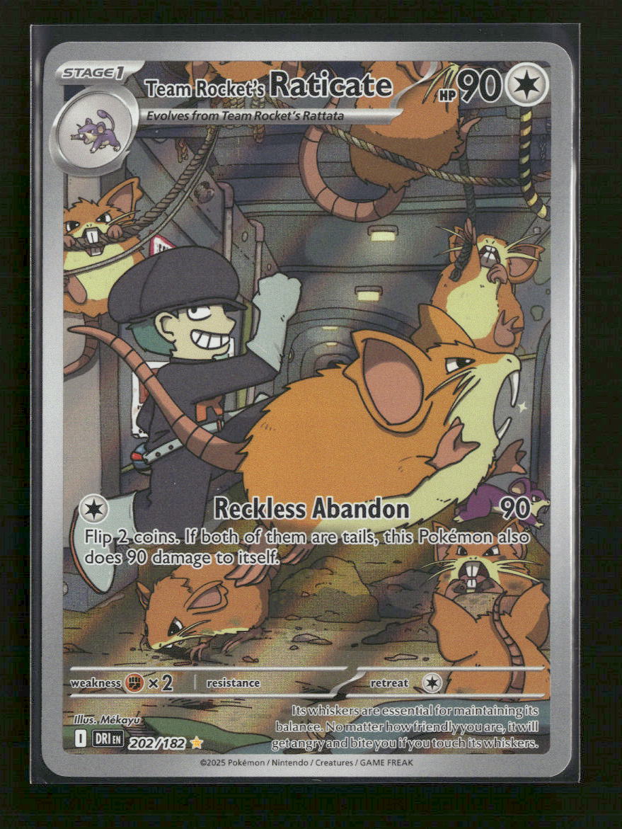 SV10: Destined Rivals Team Rocket's Raticate #202/182