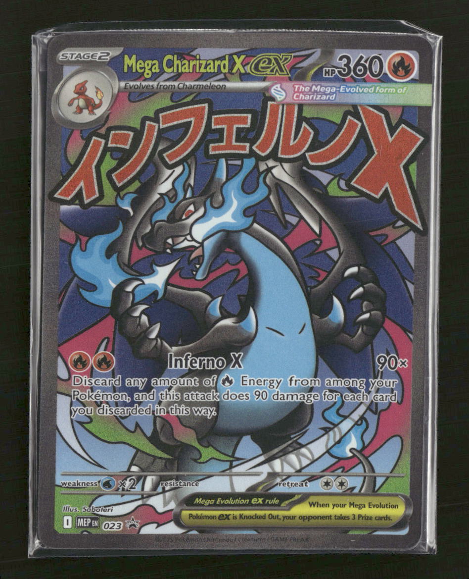 ME: Mega Evolution Promo Mega Charizard X ex #023 Sealed
