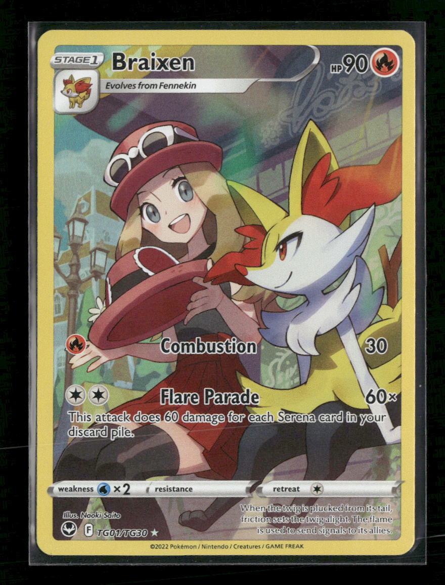 SWSH12: Silver Tempest Trainer Gallery Braixen #TG01/TG30