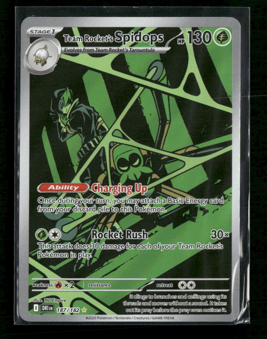 SV10: Destined Rivals Team Rocket's Spidops #187/182