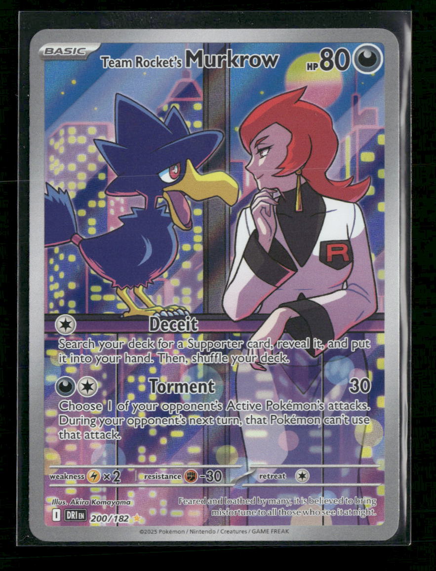 SV10: Destined Rivals Team Rocket's Murkrow #200/182