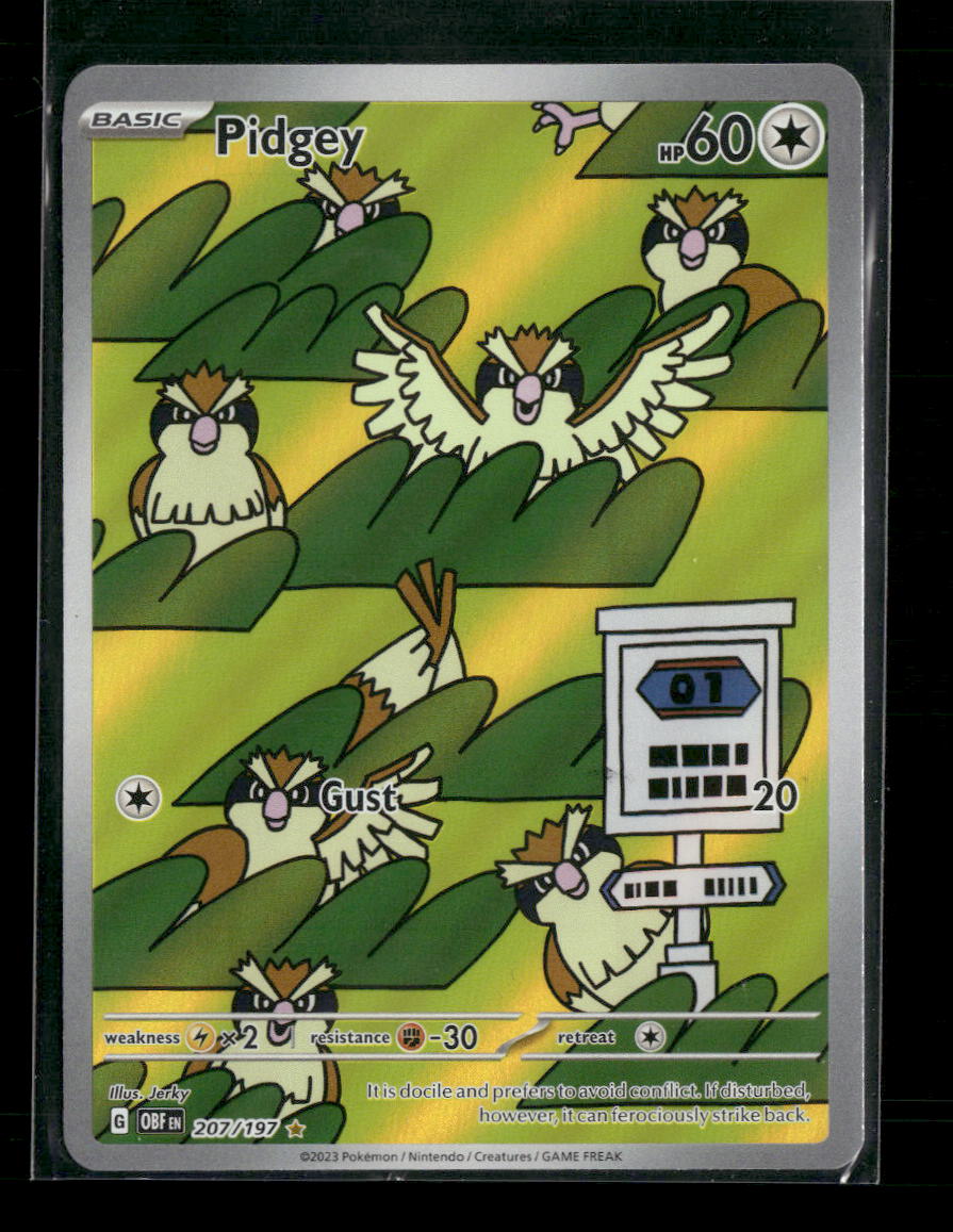 SV03: Obsidian Flames Pidgey #207/197
