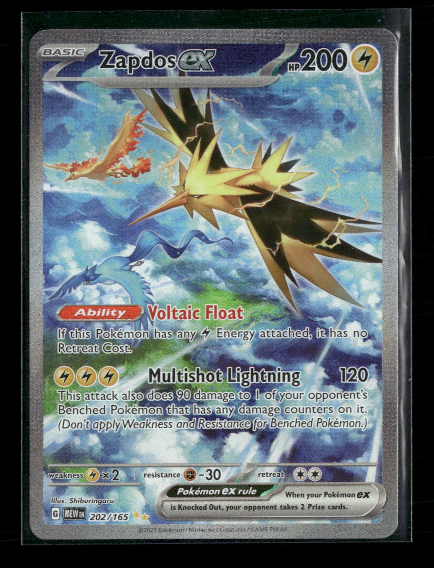 SV: Scarlet & Violet 151 Zapdos ex #202/165