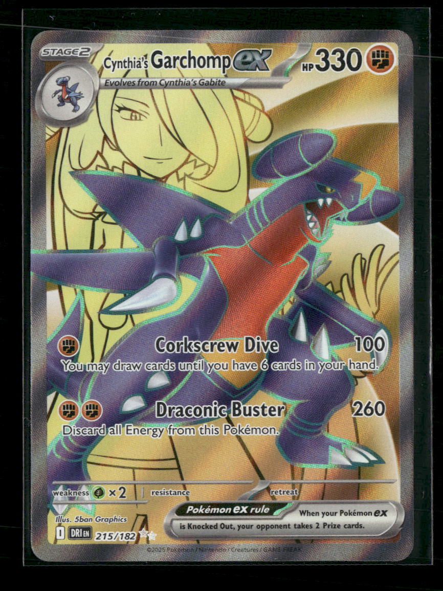 SV10: Destined Rivals Cynthia's Garchomp ex #215/182