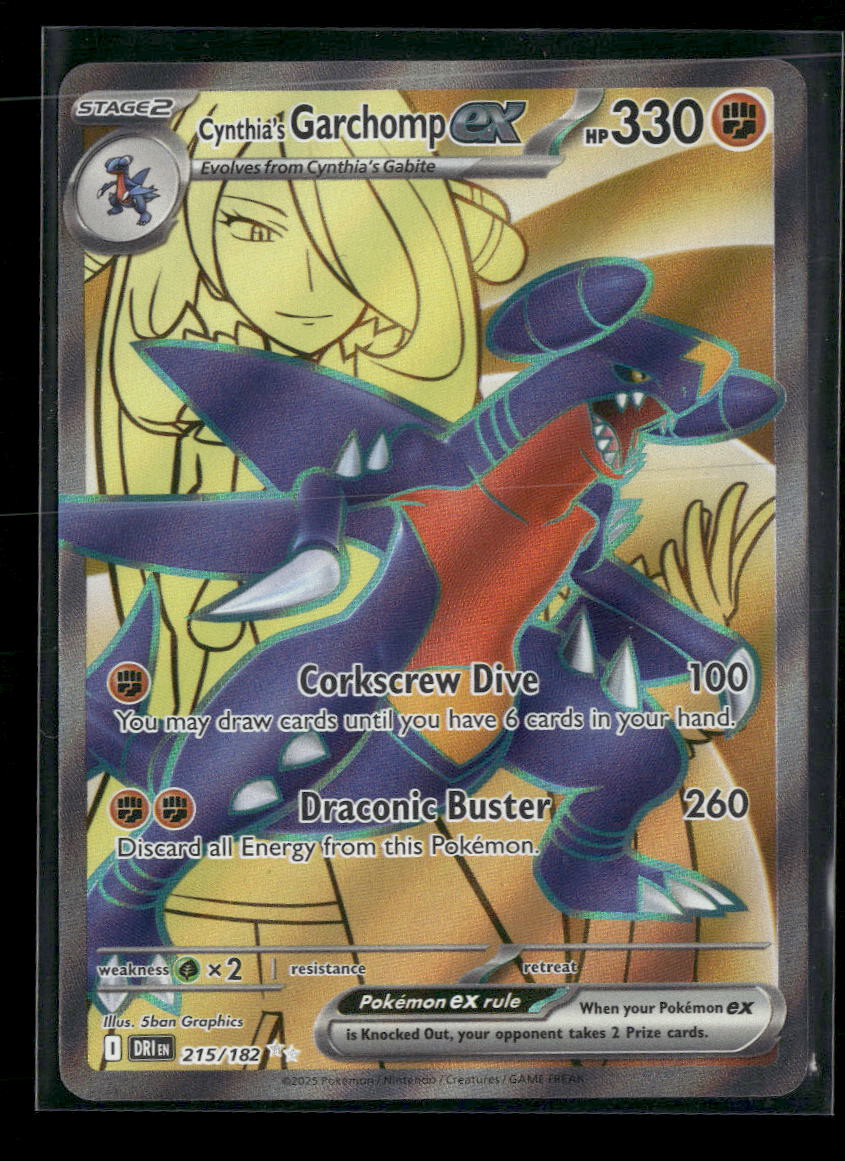 SV10: Destined Rivals Cynthia's Garchomp ex #215/182