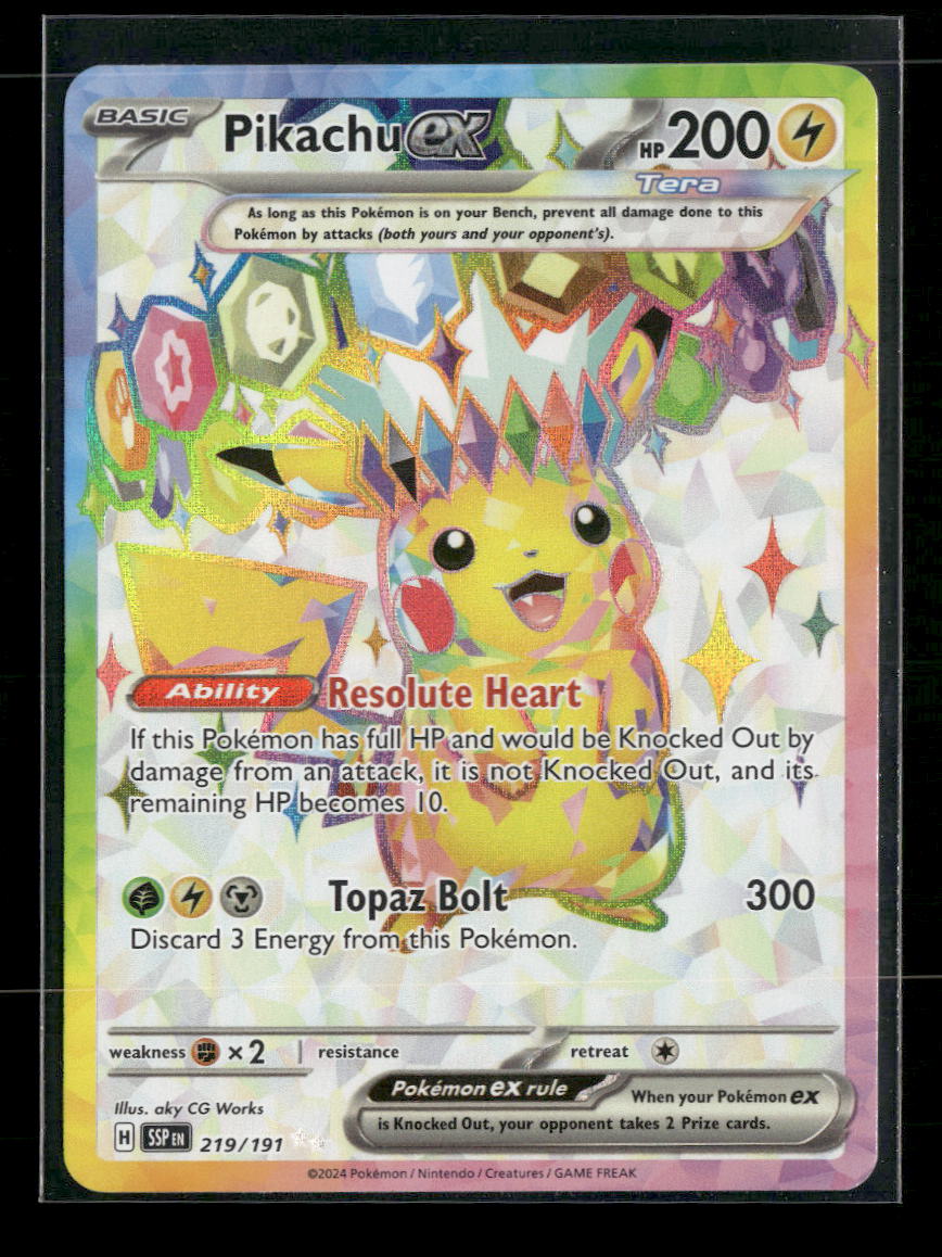 SV08: Surging Sparks Pikachu ex #219/191