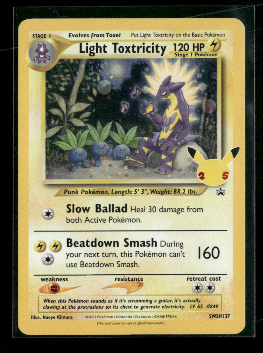 SWSH: Sword & Shield Promo Cards Light Toxtricity #SWSH137