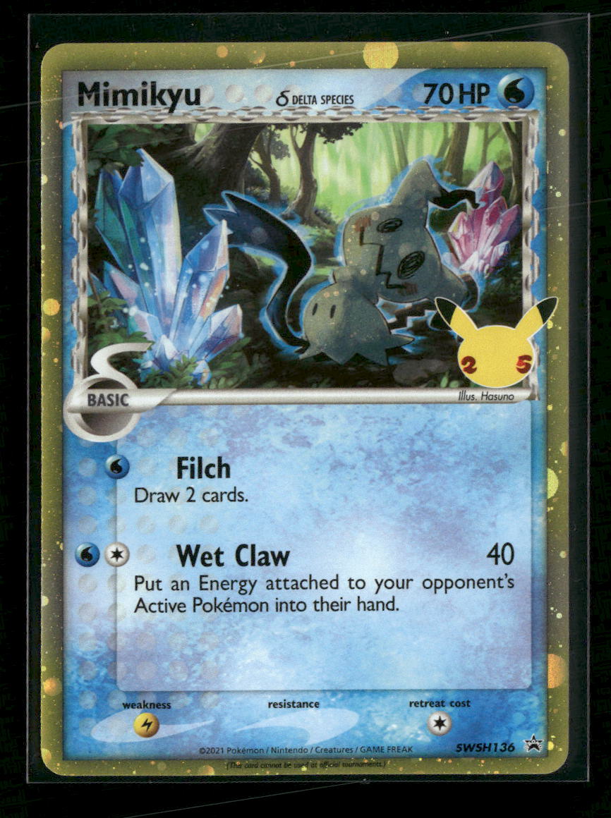 SWSH: Sword & Shield Promo Cards Mimikyu (Delta Species) #SWSH136