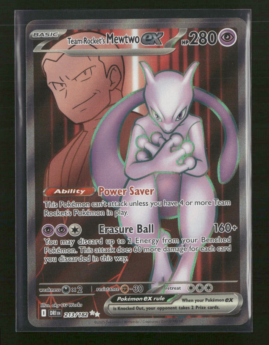 SV10: Destined Rivals Team Rocket's Mewtwo ex #213/182
