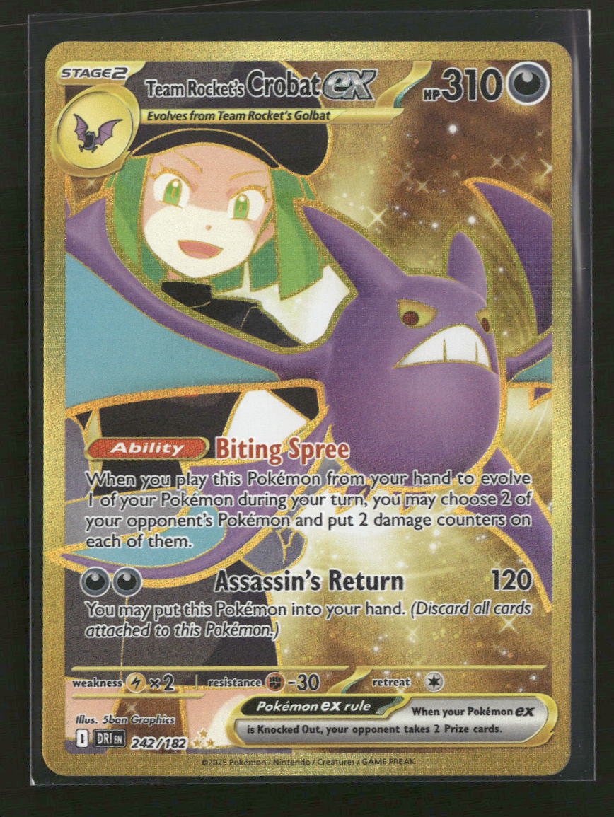 SV10: Destined Rivals Team Rocket's Crobat ex #242/182