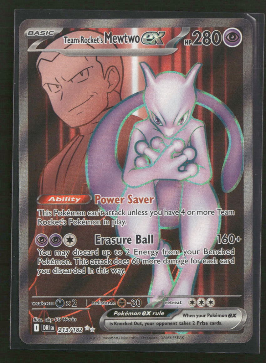SV10: Destined Rivals Team Rocket's Mewtwo ex #213/182