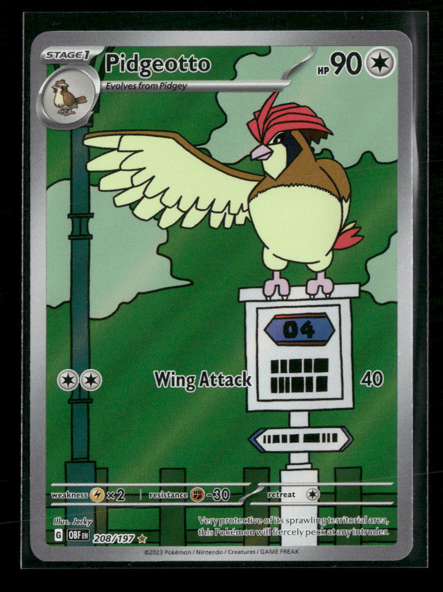 SV03: Obsidian Flames Pidgeotto #208/197