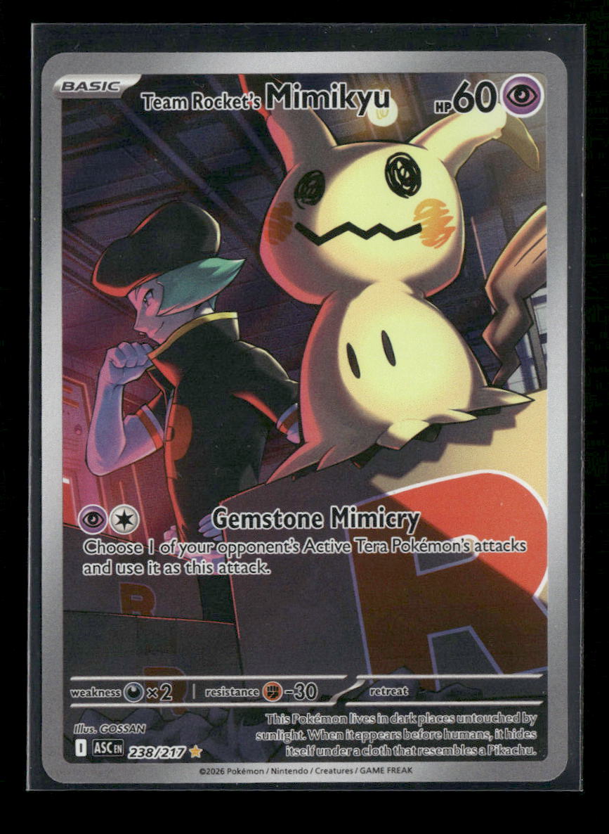 ME: Ascended Heroes Team Rocket's Mimikyu #238/217