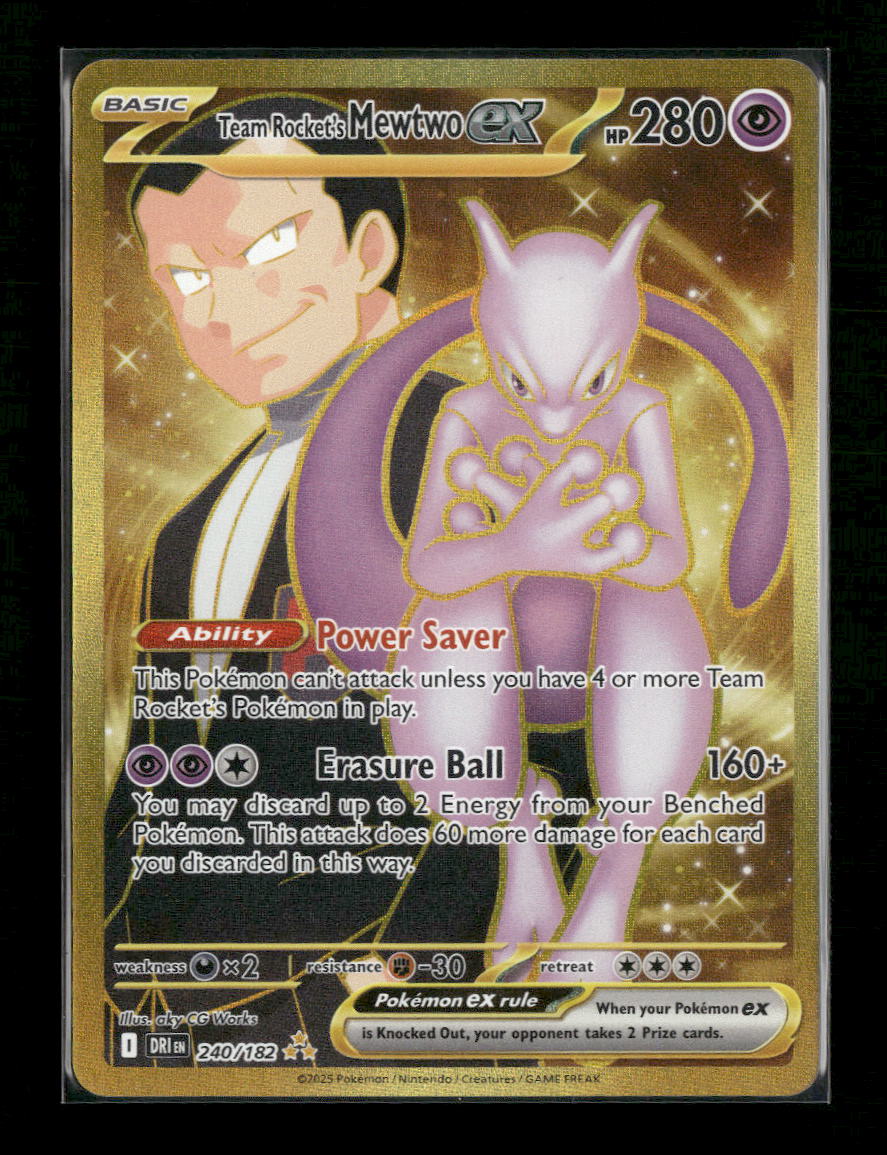 SV10: Destined Rivals Team Rocket's Mewtwo ex #240/182