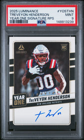 2025 Panini Luminance Year One Signatures Rps Treveyon Henderson 9 PSA #YOSTHN