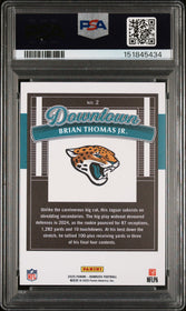 2025 Panini Donruss Downtown Brian Thomas Jr. 9 PSA #2