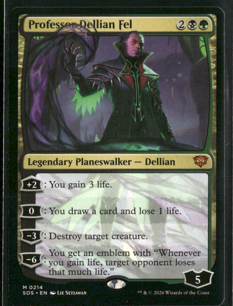 Secrets of Strixhaven Professor Dellian Fel #214