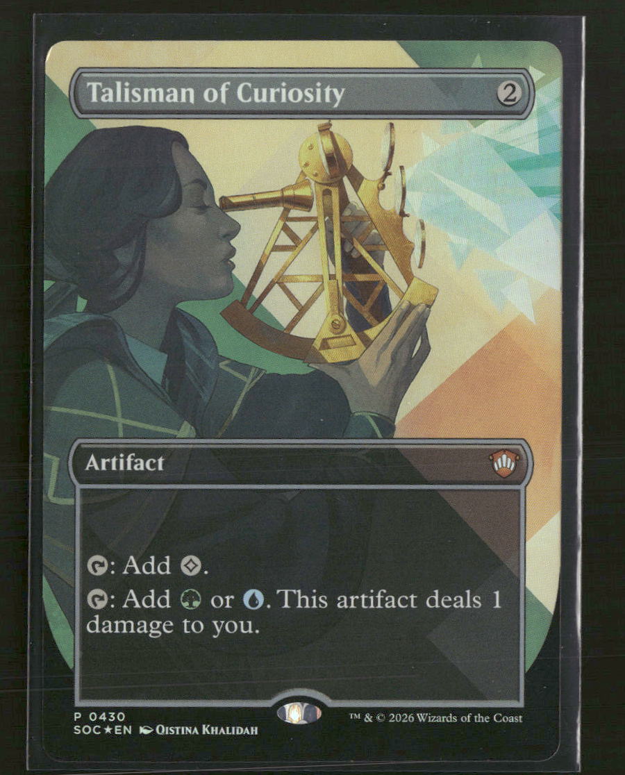 Commander: Secrets of Strixhaven Talisman of Curiosity (Borderless) #430