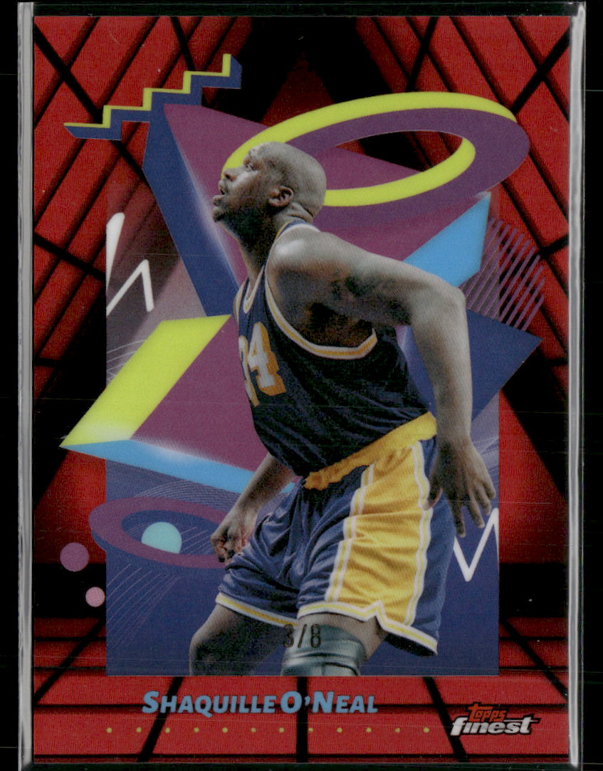 2024-25 Finest Red/Black Vapor Refractor #/8 Shaquille O'Neal #237
