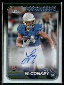 2024 Topps Chrome Rookie Autographs Refractor Ladd McConkey Auto #RA-LM