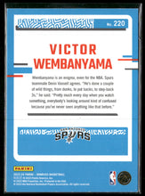 2023-24 Donruss Victor Wembanyama Rookie #220
