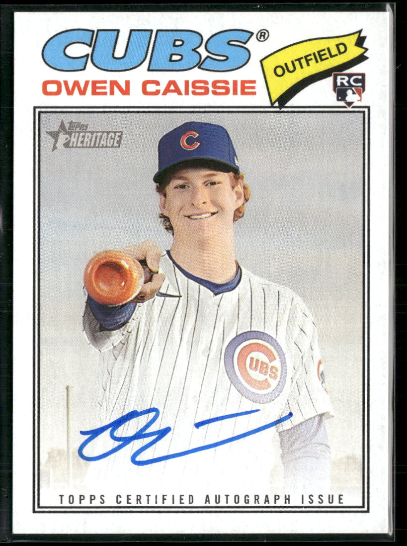 2026 Topps Heritage Real One Autographs Owen Caissie Auto #ROA-OC