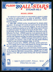 1989-90 Fleer Stickers Michael Jordan #3