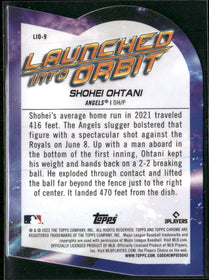 2022 Topps Chrome Cosmic Launched Into Orbit Shohei Ohtani #LIO-9