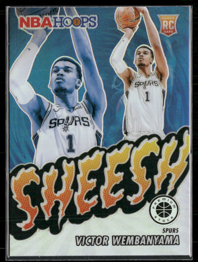 2023-24 Hoops Premium Stock Sheesh Silver Prizm Victor Wembanyama #12