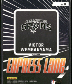 2023-24 Donruss Optic Express Lane Holo Victor Wembanyama #8