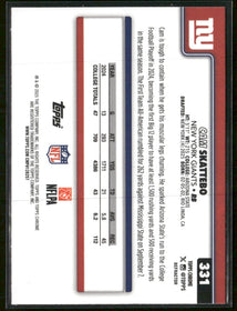 2025 Topps Chrome Refractor Cam Skattebo Rookie #331