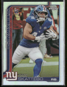 2025 Topps Chrome Refractor Cam Skattebo Rookie #331