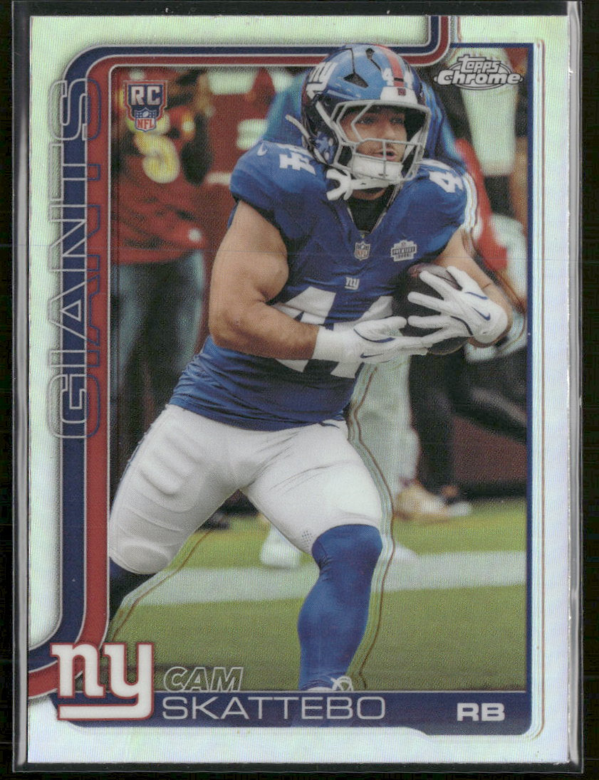 2025 Topps Chrome Refractor Cam Skattebo Rookie #331