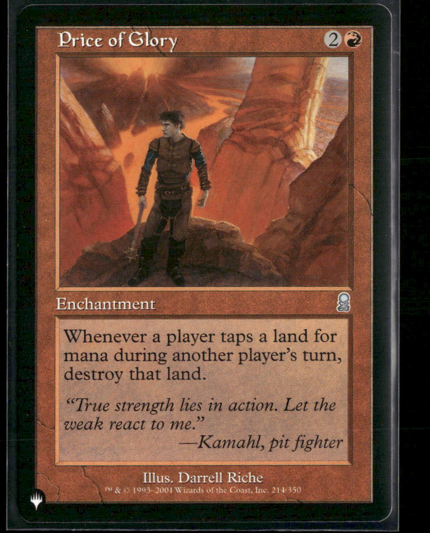 Price of Glory - The List Reprints (LIST)