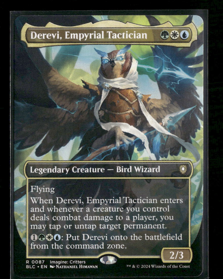 Commander: Bloomburrow Derevi, Empyrial Tactician (Borderless) #87