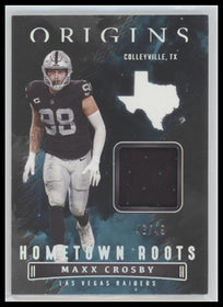 2022 Panini Origins Hometown Roots Turquoise Maxx Crosby #/49 #HR-MCR