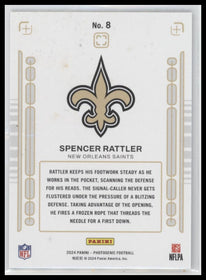 2024 Panini Photogenic Rookie Pix Purple Spencer Rattler #/75 #8