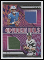 2023 Panini Illusions Rookie Idols Dual Memorabilia H Hooker / J Namath #RM-HN