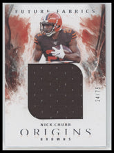 2020 Panini Origins Future Fabrics Nick Chubb #/75 #FF-14
