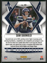2025 Panini Phoenix Bronze Winter Prizm Sam Darnold #/50 #49