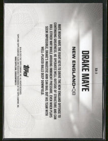 2024 Topps Signature Class Gridiron Ambassadors Purple Drake Maye #/100 #GA-3