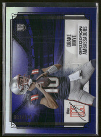 2024 Topps Signature Class Gridiron Ambassadors Purple Drake Maye #/100 #GA-3