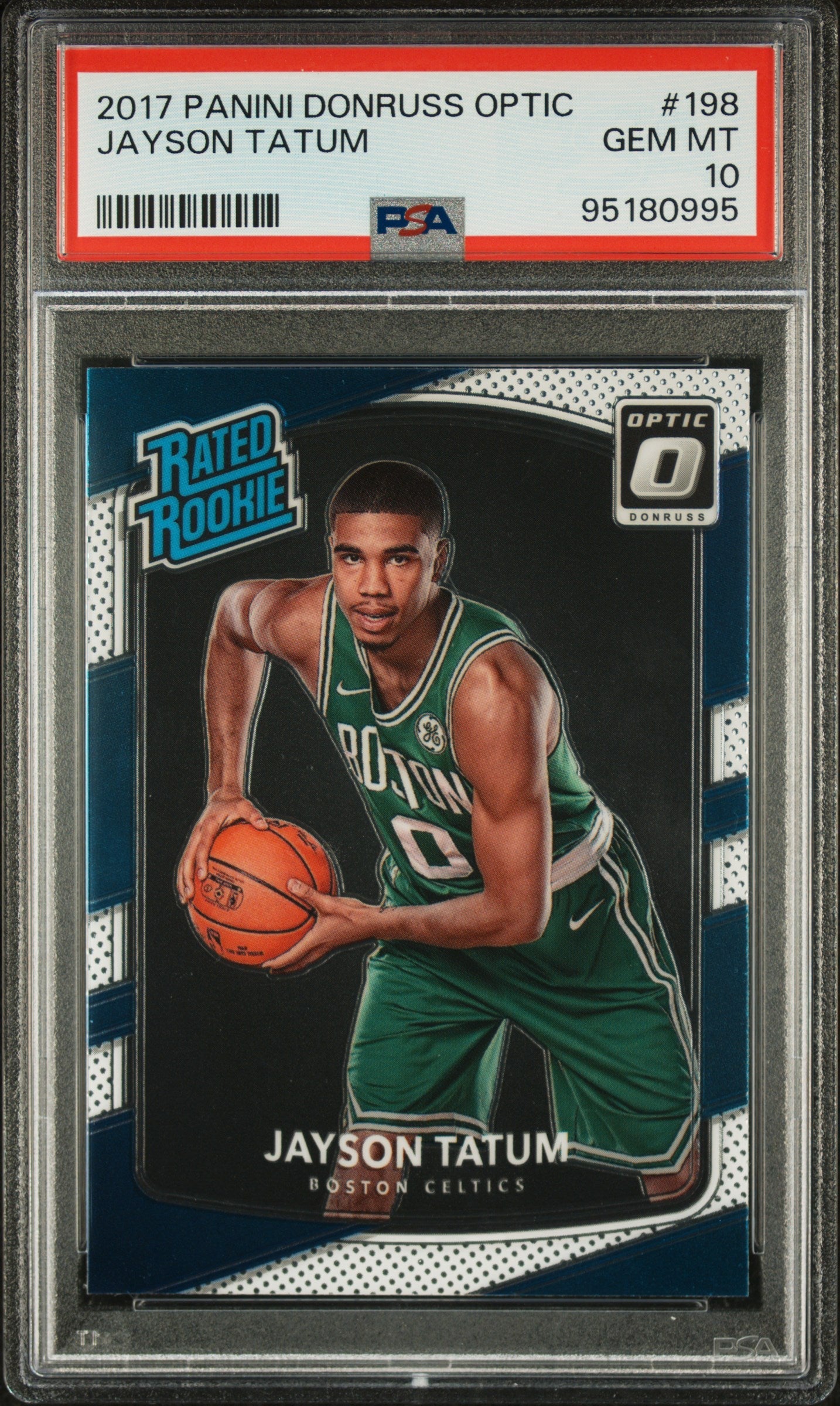 2017 Panini Donruss Optic Jayson Tatum 10 PSA #198