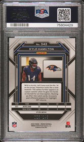 2022 Panini Prizm Red Wave Kyle Hamilton 10 PSA #342