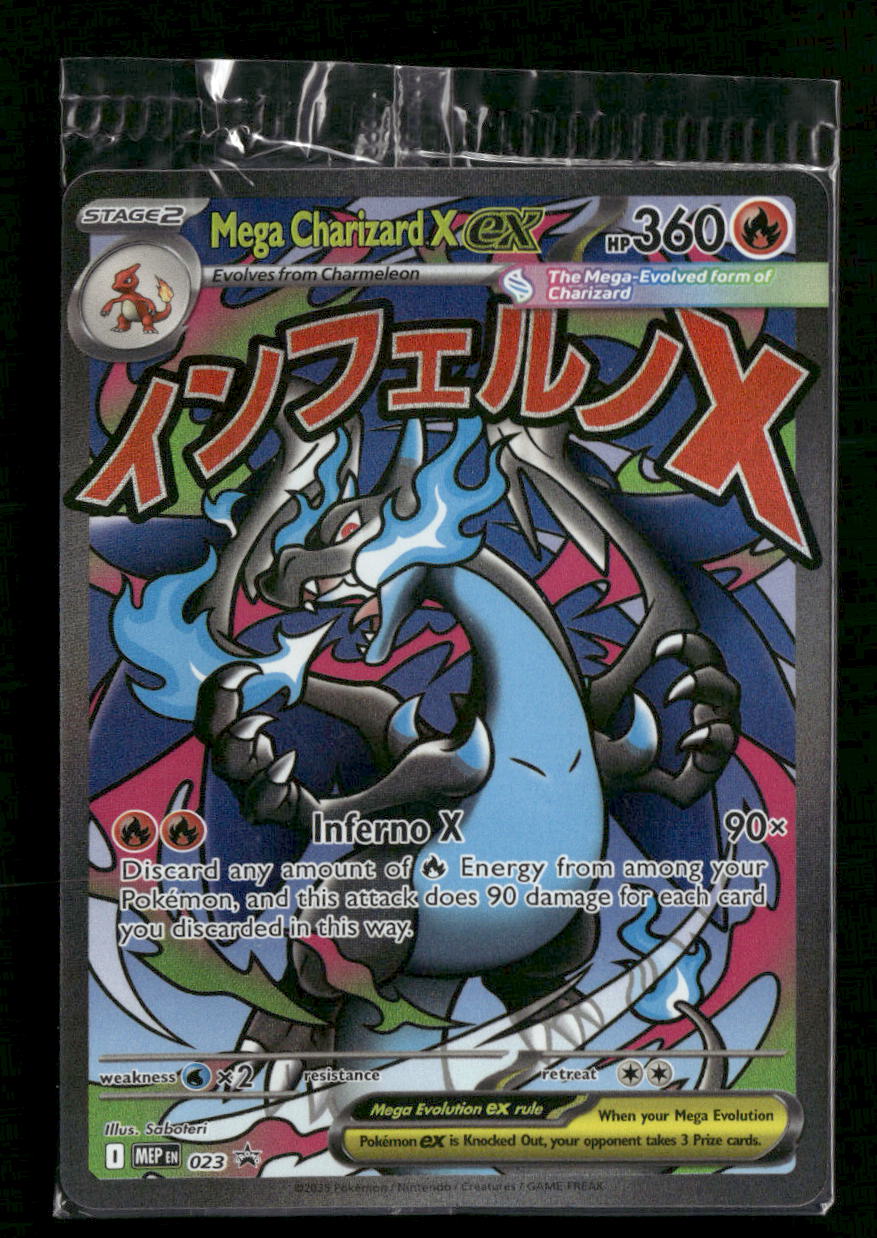 ME: Mega Evolution Promo Mega Charizard X ex #023 Sealed