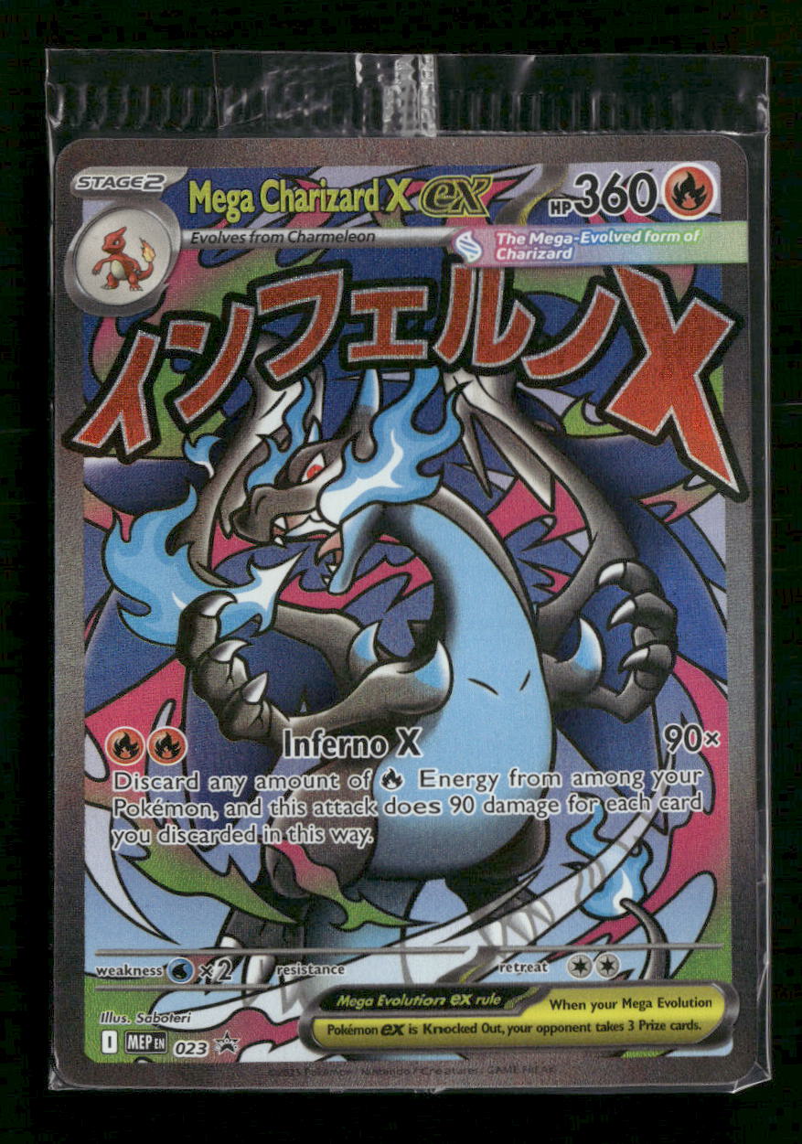 ME: Mega Evolution Promo Mega Charizard X ex #023 Sealed